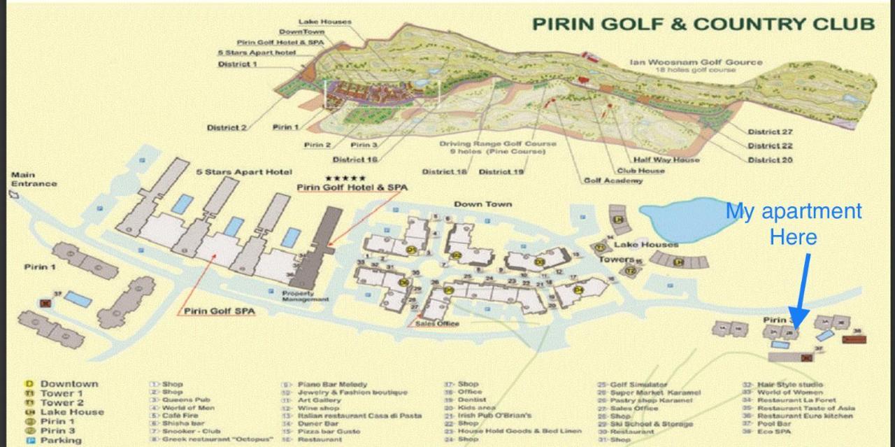 Entire Private Apartment In Pirin Golf & Country Club Bansko Exterior foto